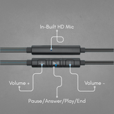 Noise-cancelling Type-C wired earbuds with ENC mic for clear calls